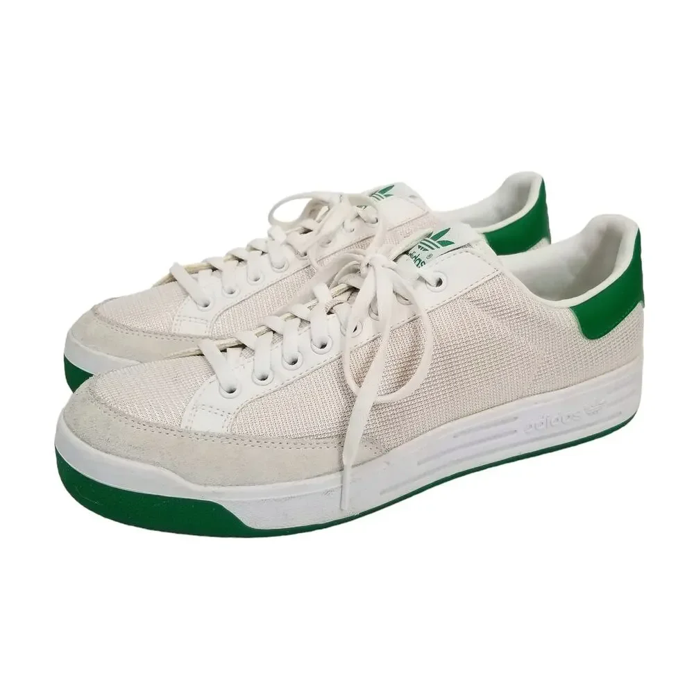 Adidas Men's Lifestyle Rod Laver White Green Size 8.5